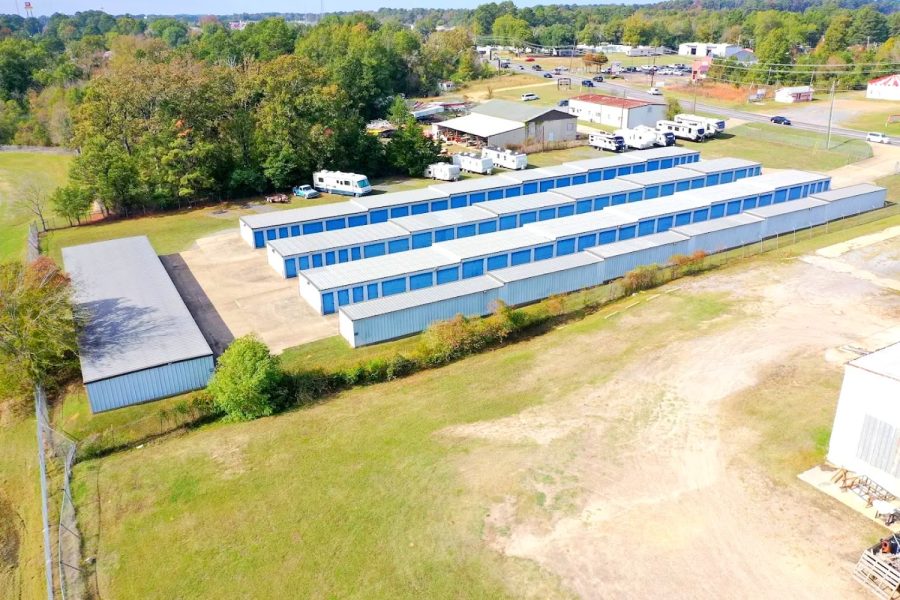 Drone shot Cypress mini storage in west monroe la