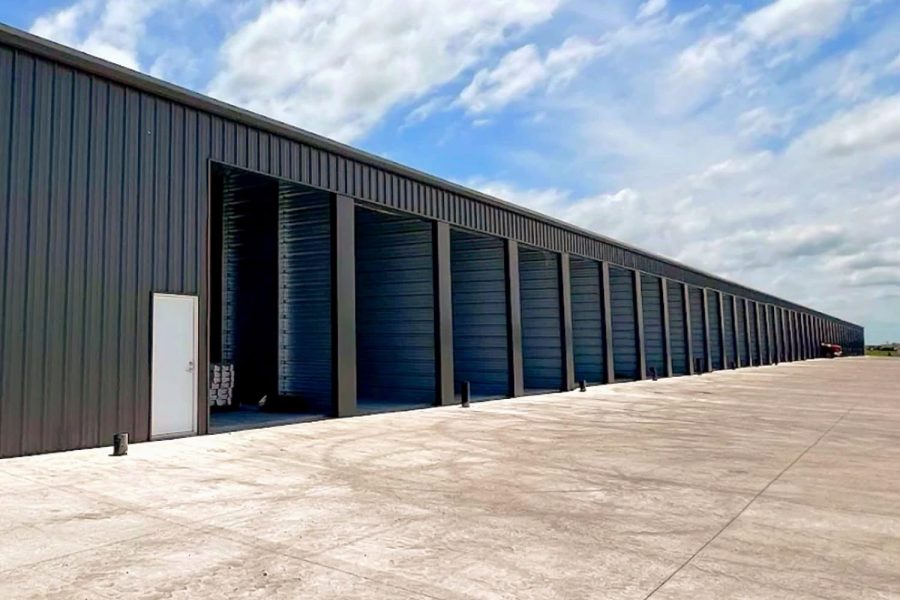 Drive-up storage units at XL Storage Co in Waukee, Iowa