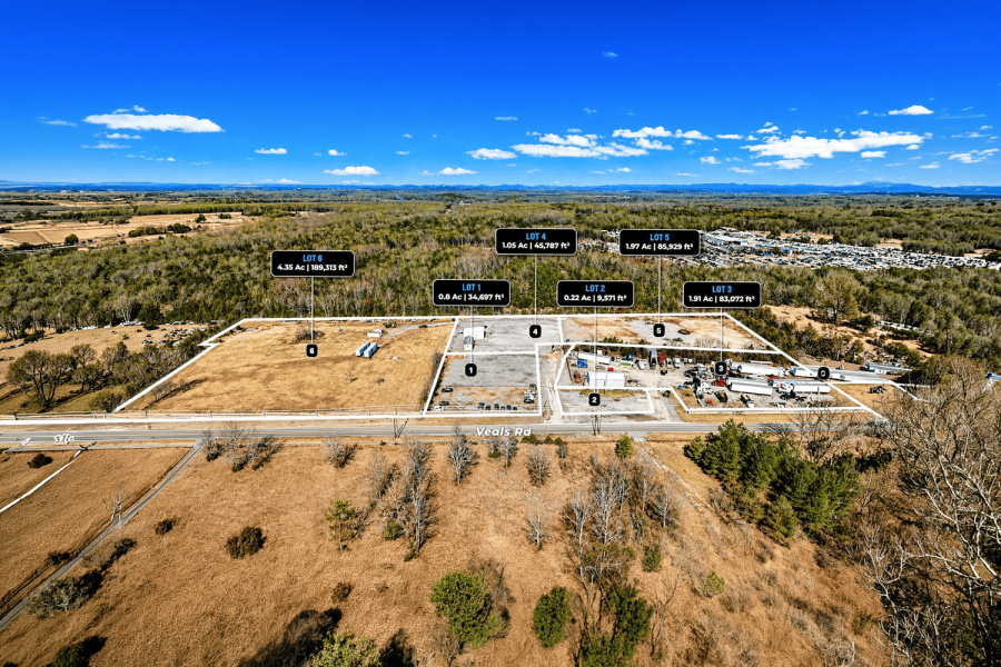 Rutherford Outdoor Storage Aerial Shot