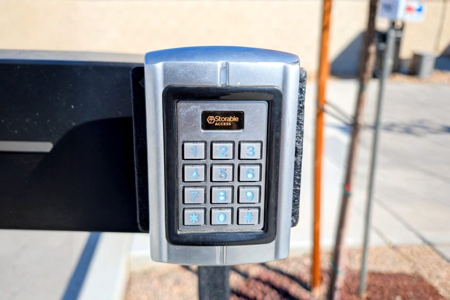Keypad access system with numeric pad for Wasco Mini Storage gate